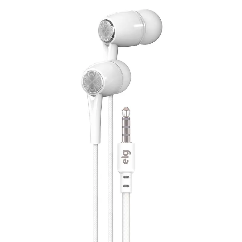 Fone de Ouvido Intra-Auricular, Conector P3 3,5mm Branco
