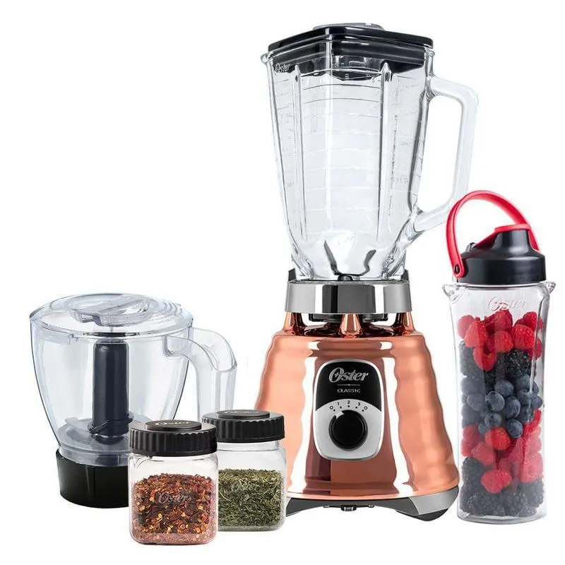Kit Oster New Osterizer Liquidificador E Acessórios Cobre 220V
