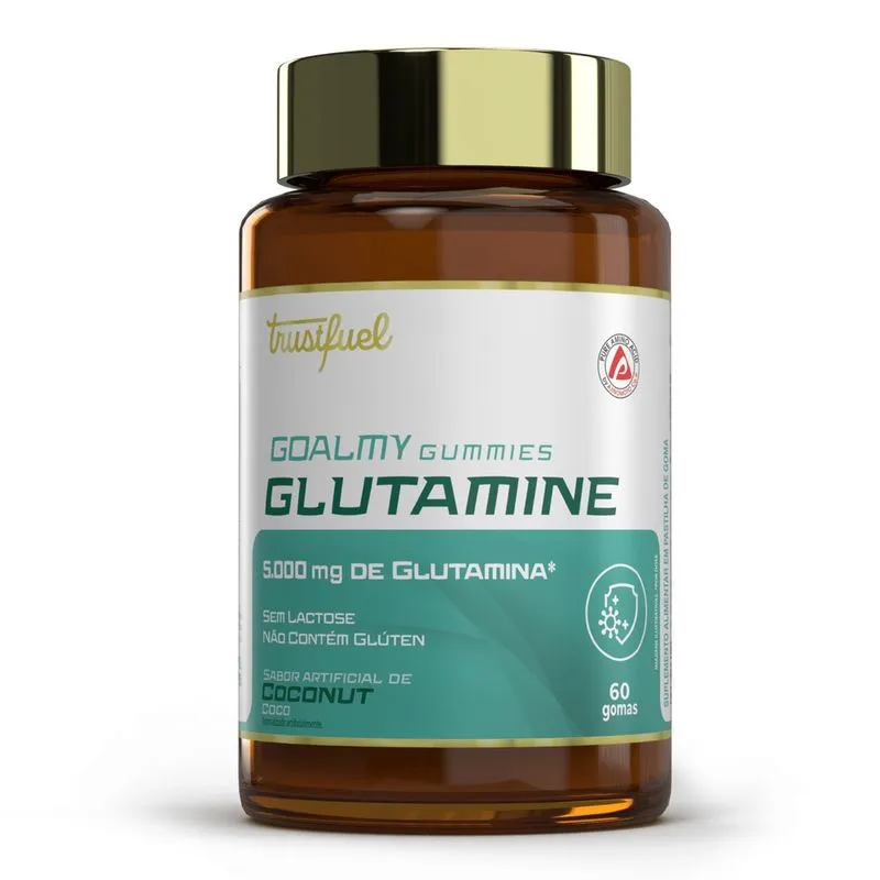 Goalmy gummies glutamine - coconut - 60 gomas Gomas de Glutamina - Energia & Imunidade