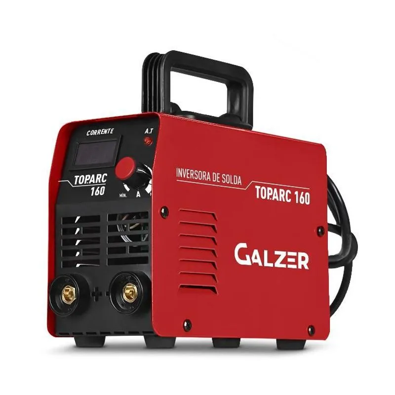 Maquina De Solda Inverter Top Arc160 220v Vermelha Galzer
