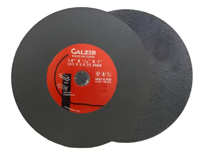 Disco Corte 14 Pol Furo 25mm Policorte Galzer Un