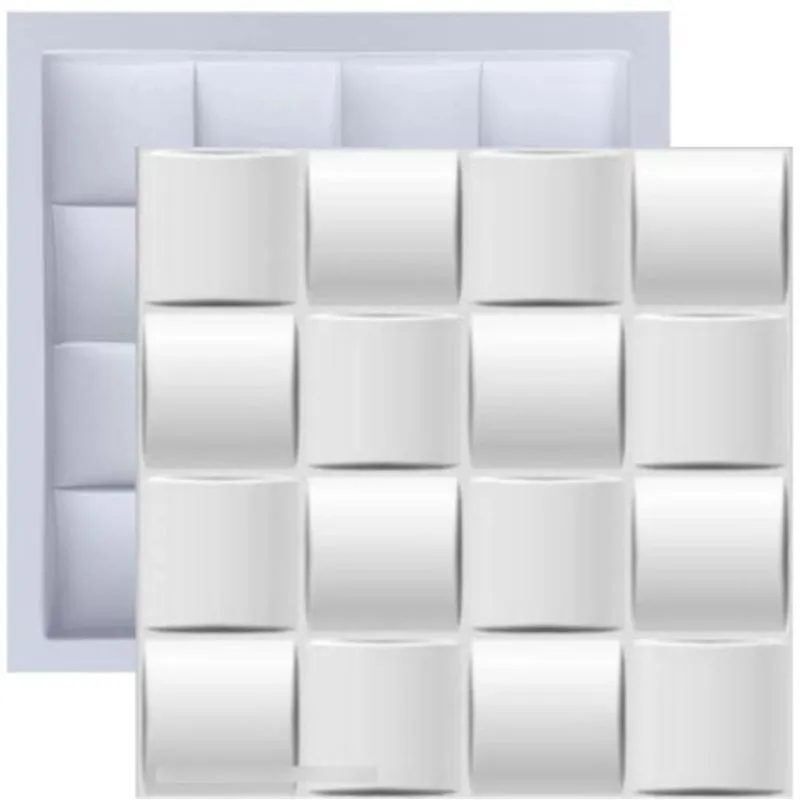 Forma Molde Gesso 3d E Cimento Abs Plástico Fdg Placa Parede