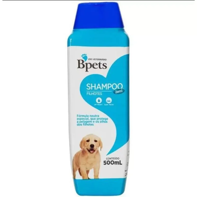 Shampoo Condicionador Bpets Filhote Cachorro Cão Pet 500ml