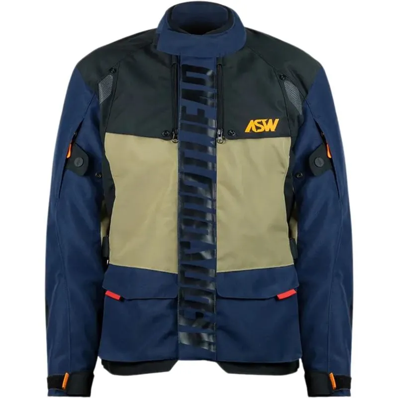 Jaqueta Asw Tsunami Cinza Azul Marinho/preto/areia/laranja