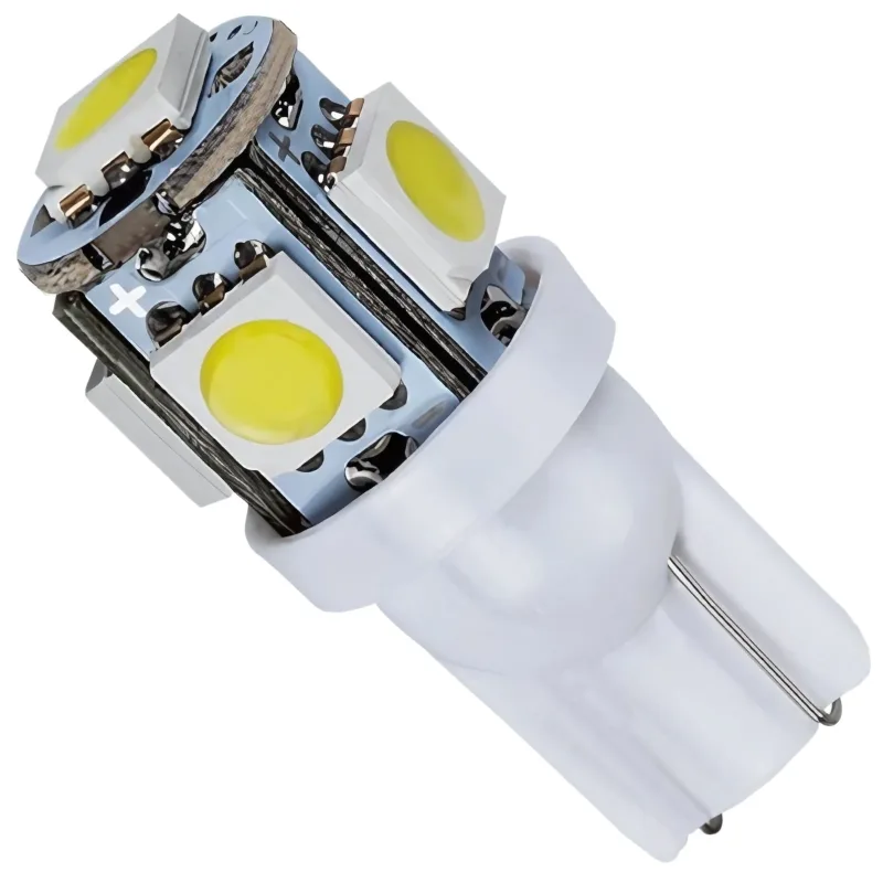 Lâmpada LED Pingo Luz Baixa Meia-Luz Cidade T10 5smd