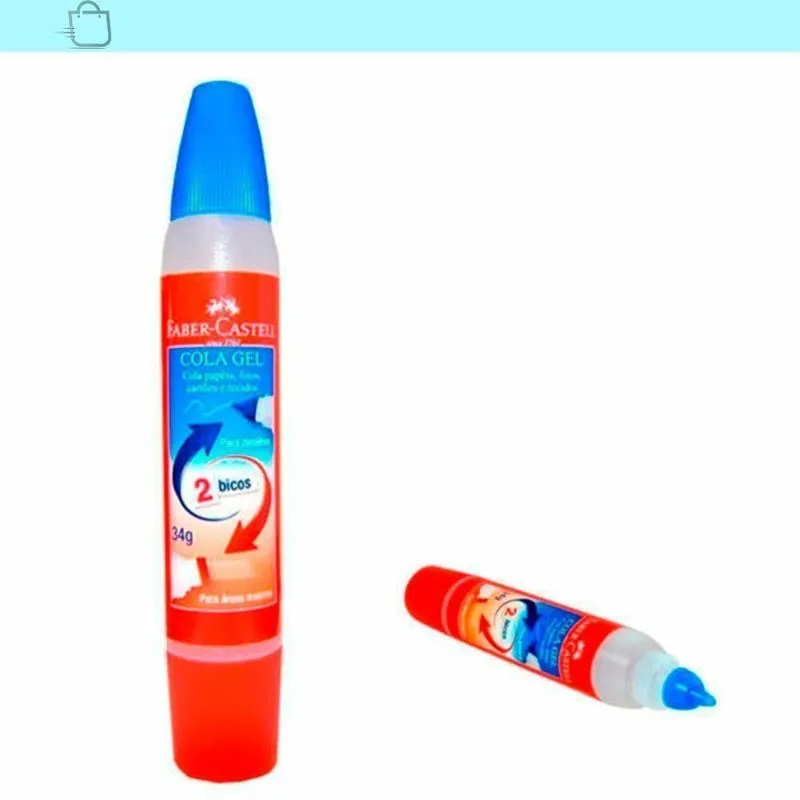 2 Unidades De Cola Gel Faber Castell Ideal Para Trabalhos D
