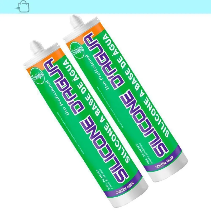 Kit 2 Silicone Acrilico Dagua Rodapés Acabamentos Branco