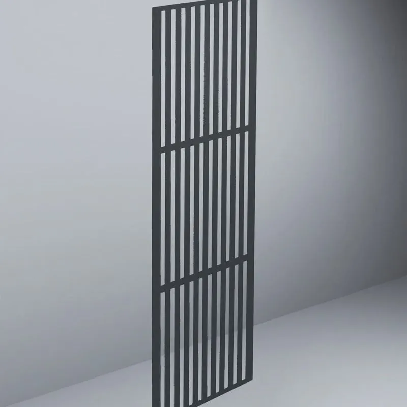 Divisória Ripada de Mdf 220cmx60cm Preto