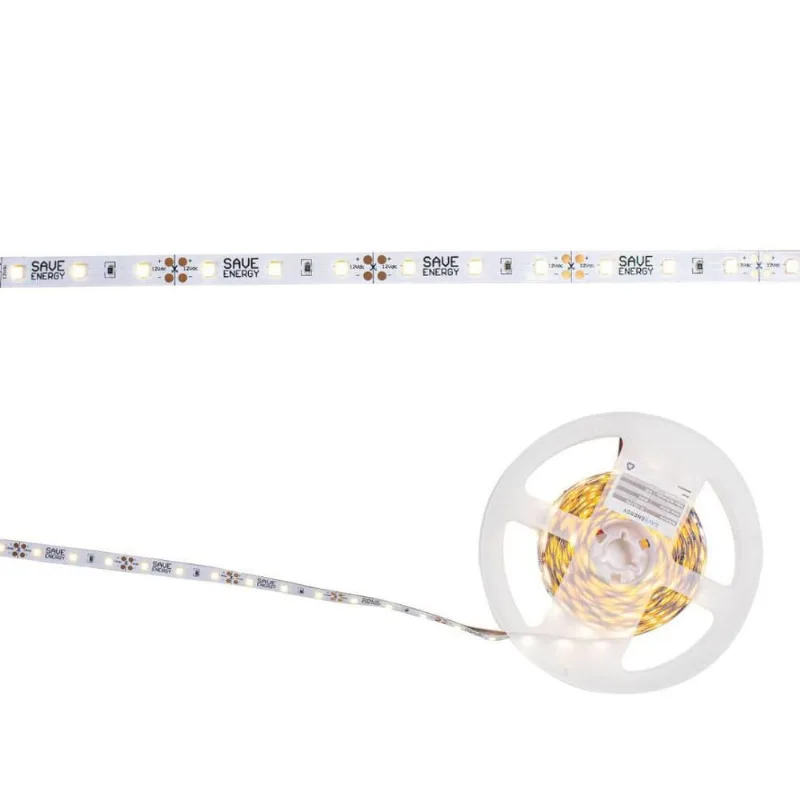 Rolo 5m Fita Led Dupla Face 36w 4000k Save Energy + Fonte 5A St2045