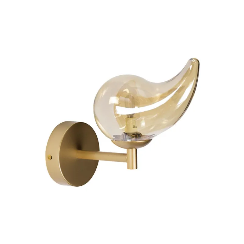 Arandela Angel Ouro Ambar L18 X H24CM + LED 1X G9 bq LT010 Starlux ST2612
