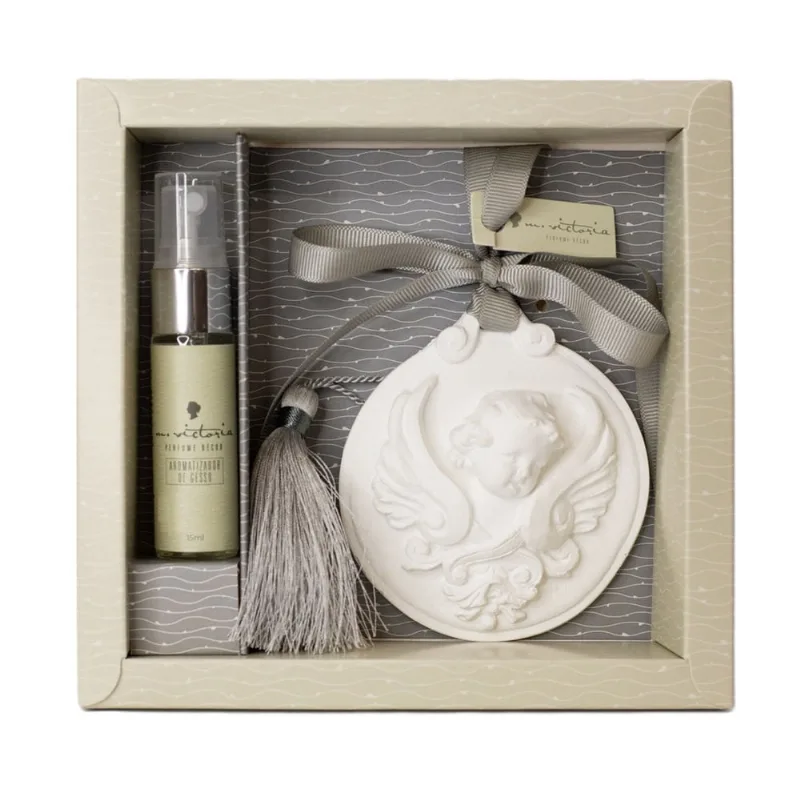 Gesso Perfumado P Medalhão Anjo Bamboo M Victoria