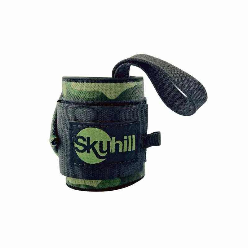 Par Munhequeira Elástica Camuflada Cross Training Skyhill