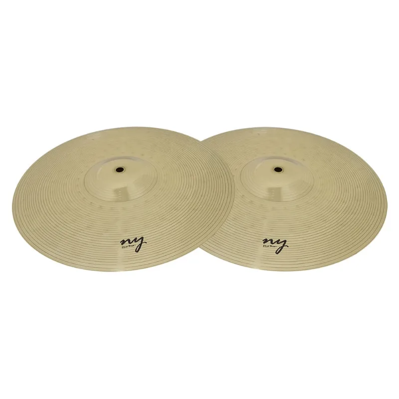 Par de Pratos Chimbal para Bateria 14 Liga de Latão Brass New York