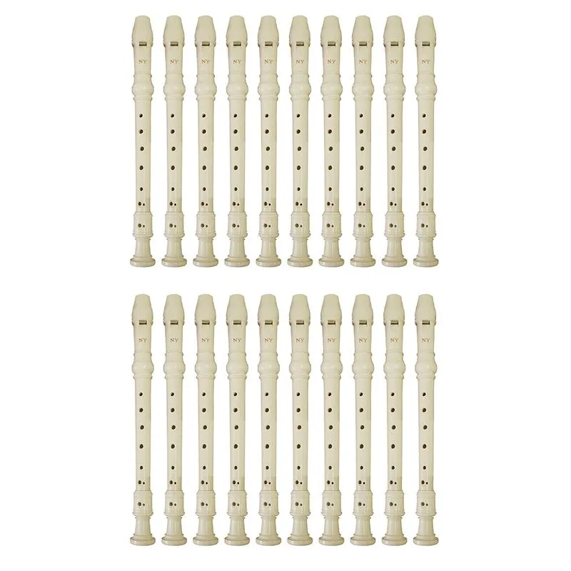 Kit 20 Flautas Doce Germânica FL 20G New York