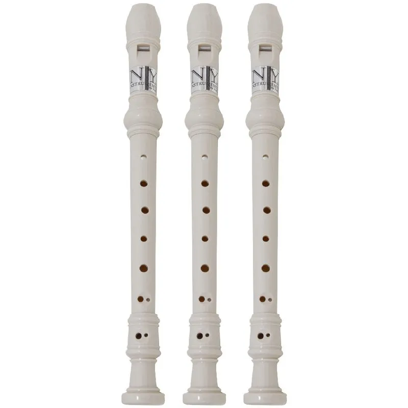 Kit 3 Flautas Doce Barroca FL 20B New York