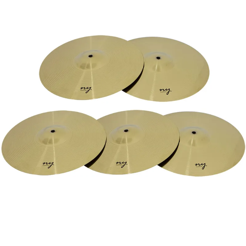 Kit 5 Pratos De Condução Para Bateria 20" Liga De Aço New York