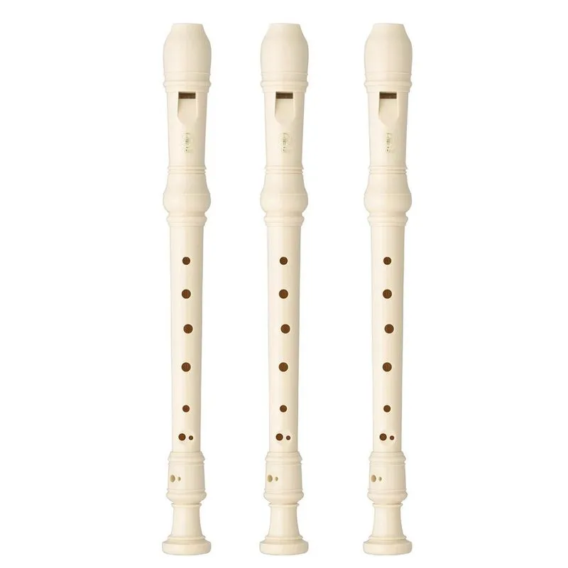 Kit 3 Flautas Doce Soprano Germânica Em C YRS-23 Yamaha