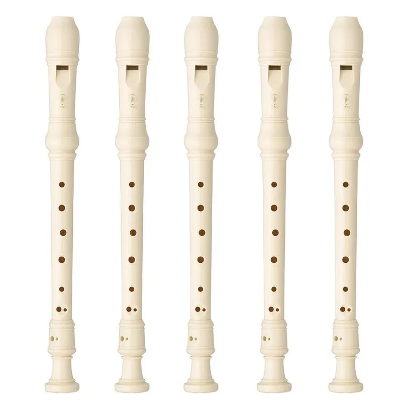 Kit 5 Flautas Doce Soprano Germânica Em C YRS-23 Yamaha