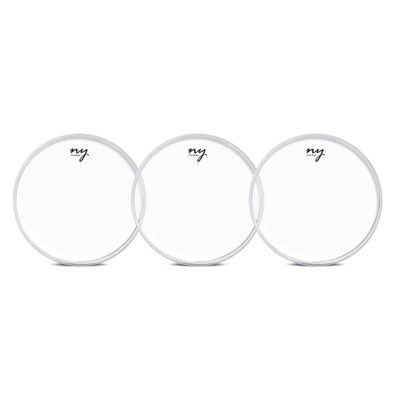 Kit 3 Peles Clear Transparente para Bateria 14 New York