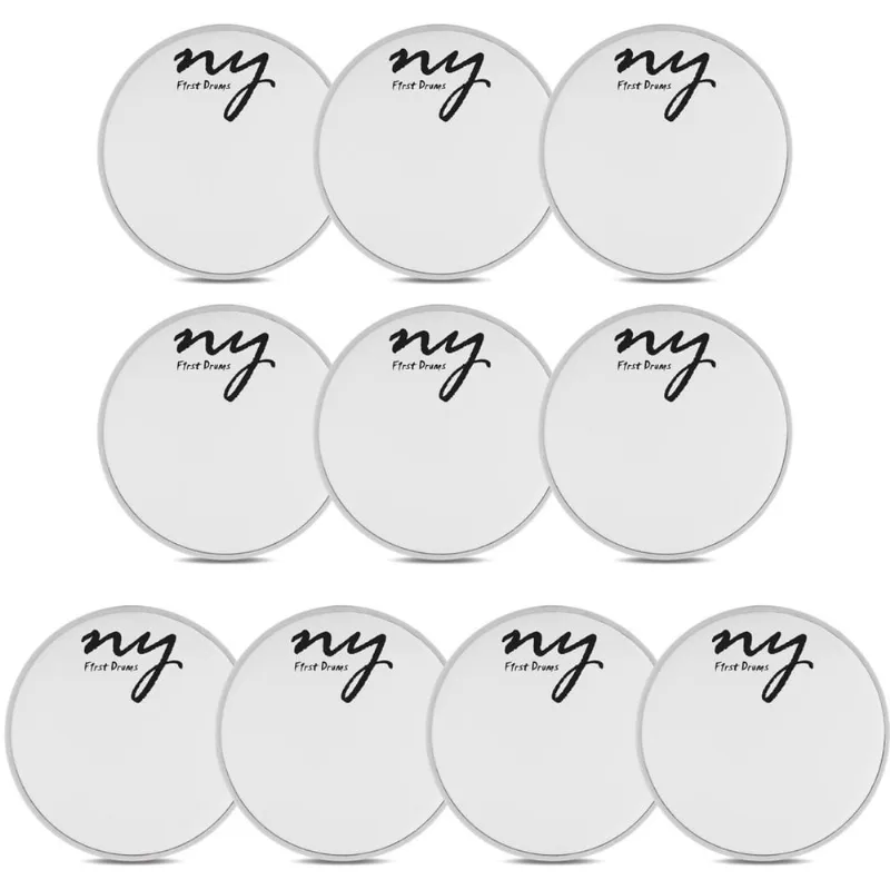 Kit 20 Peles Porosas para Bateria 22 Branca New York