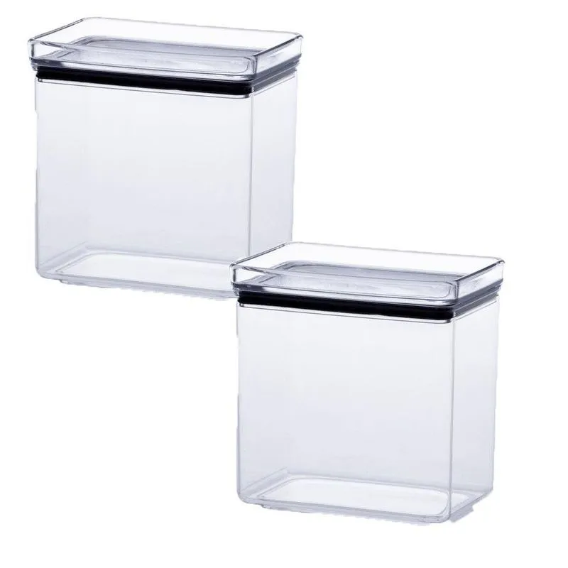 Jogo 2 Potes Herméticos Lumini Quadrado 2600ml - Paramount