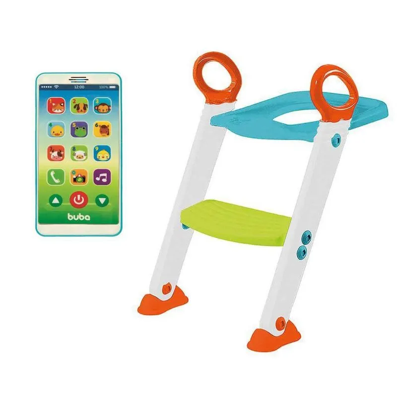 Assento Redutor Vaso Sanitário E Celular Infantil Buba Baby