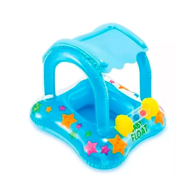Boia Baby Bote Kiddie Inflável Com Cobertura 81x66cm - Intex