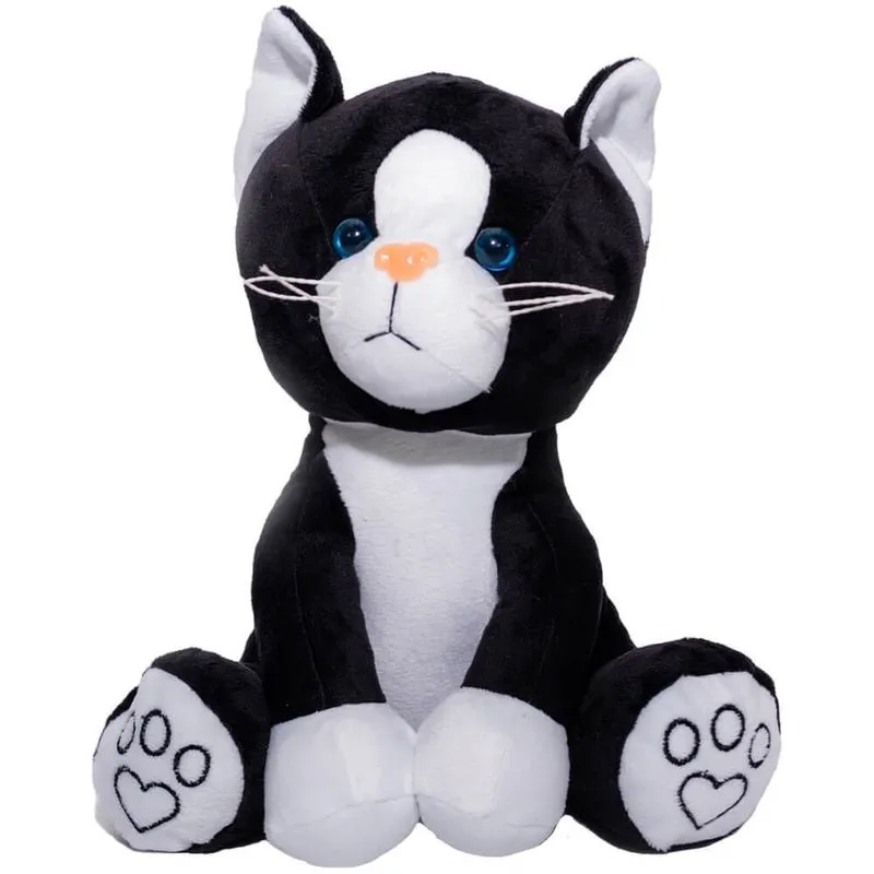 Pelucia gato mingau preto 25CM santa klaus