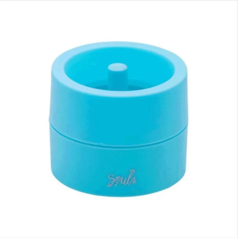 Suporte Clipes Imantado Pequeno Pote Pvc Turquesa Brw Sc1014