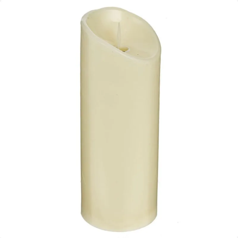 3 Luminária Vela Led 15Cm Efeito Chama Quente Decor