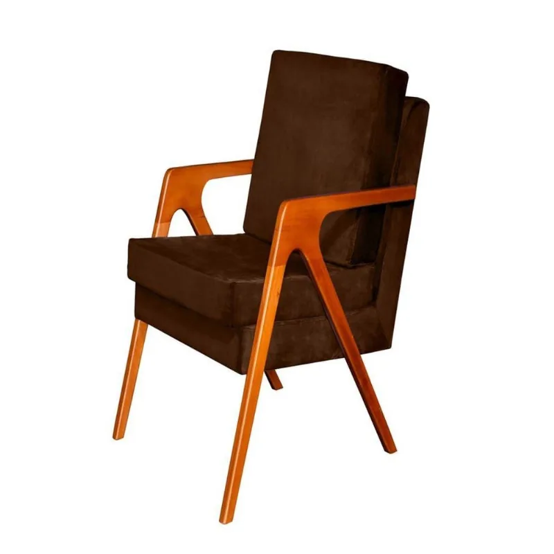 Poltrona Decorativa Mona Luxo Dora Bela Cor 0120