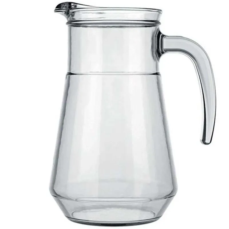Conjunto Com 12 Jarras Bar 780ml Em Vidro Liso Transparente