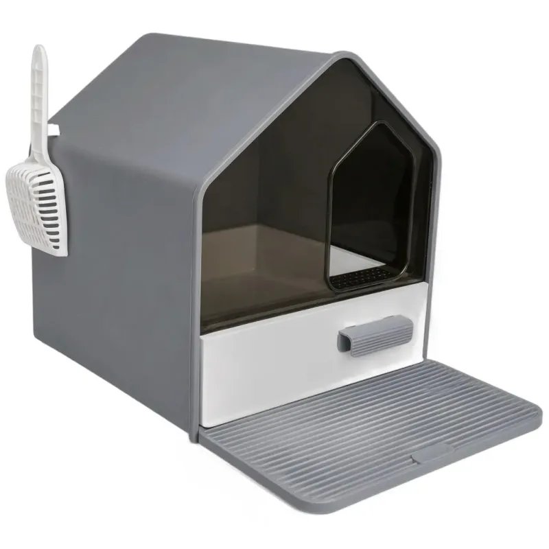 GREAT PETS SANITARIO FECHADO LAR DOCE LAR CINZA - petshop Malu