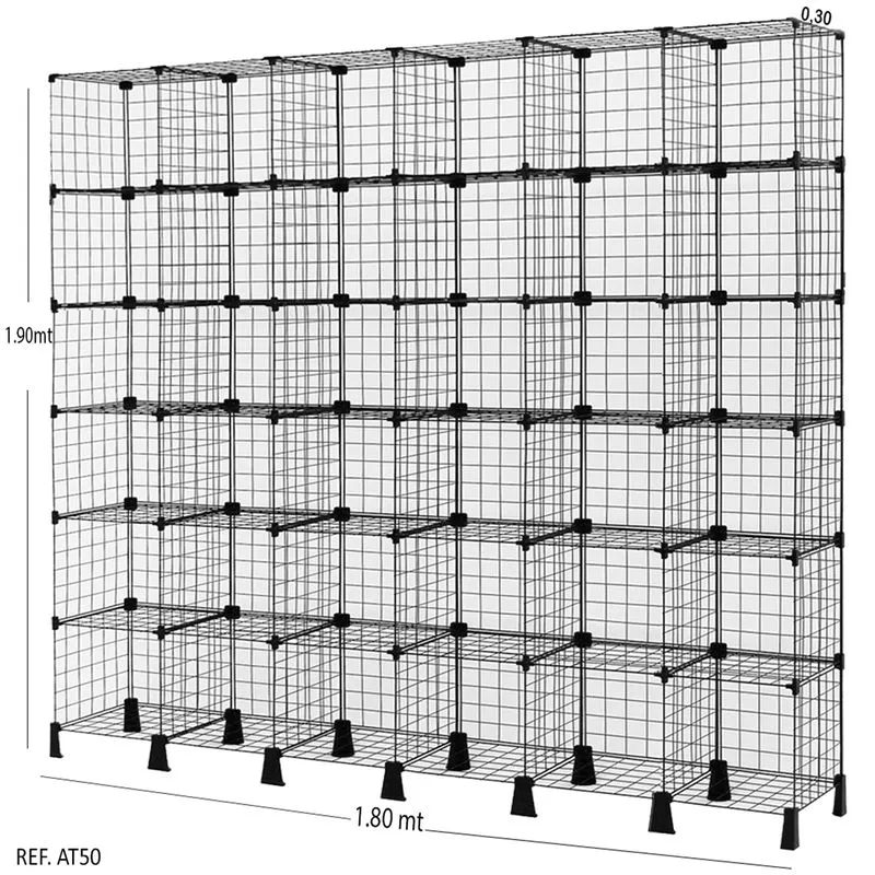 Balcão Aramado Preto - 1,80 X 1,90 X 0,30