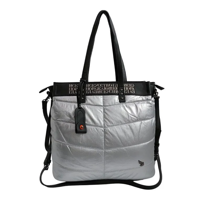 Bolsa feminina ombro E transversal macia - golden fenix