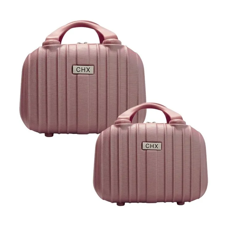 Kit frasqueiras de viagem maleta necessaire rígida abs - chx