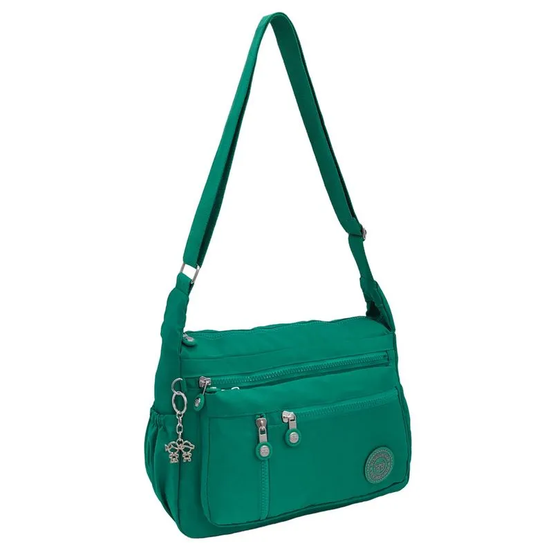 Bolsa Feminina Transversal Ombro Reforçada Resistente Casual Vários Bolsos Media Menino e Menina