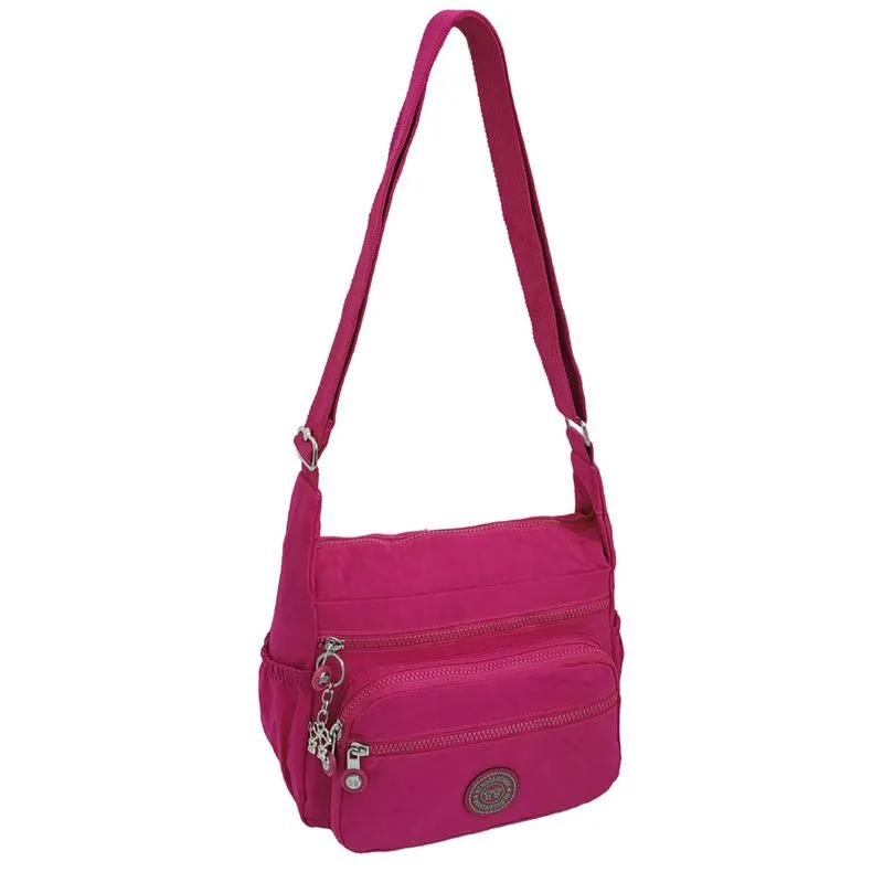 Bolsa Feminina Transversal Casual Vários Bolsos Reforçada Resistente Media Menino e Menina