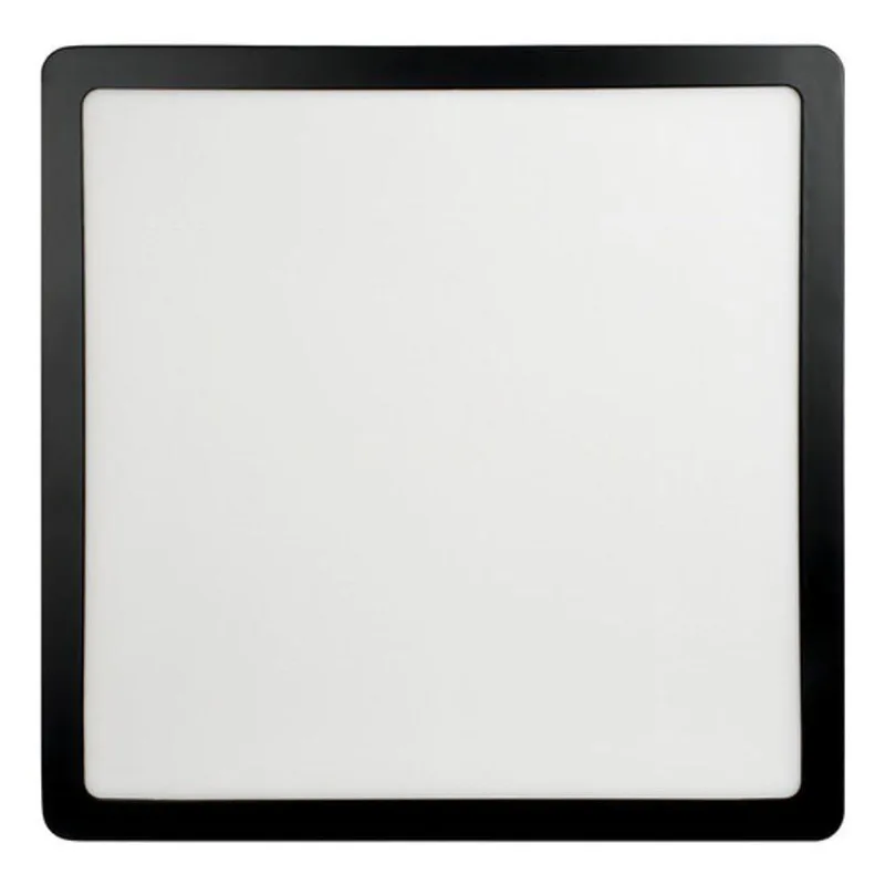 Painel Led 29,3x29,3 Quadrado Preto Sobrepor 24w 6500k Foxlux