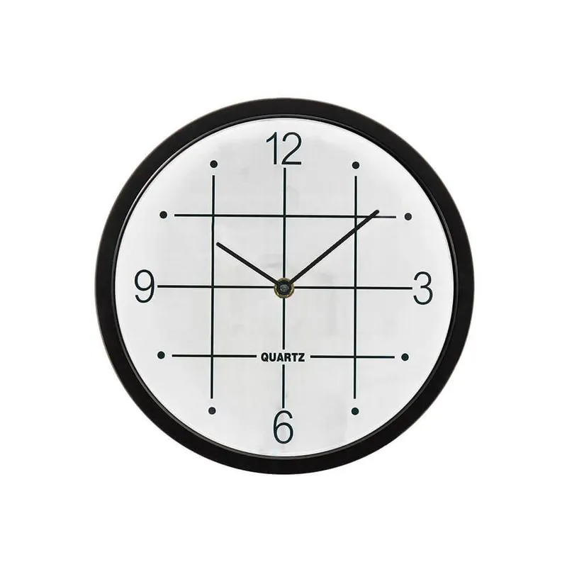 Relógio Parede Branco Redondo Analógico 25cm Casambiente