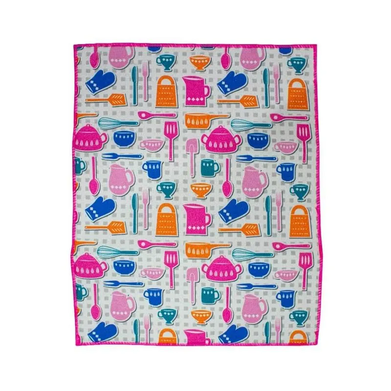 Tapete Escorredor De Louça Ultra Absorvente Rosa 38x50cm - Casambiente Tape045-rosa