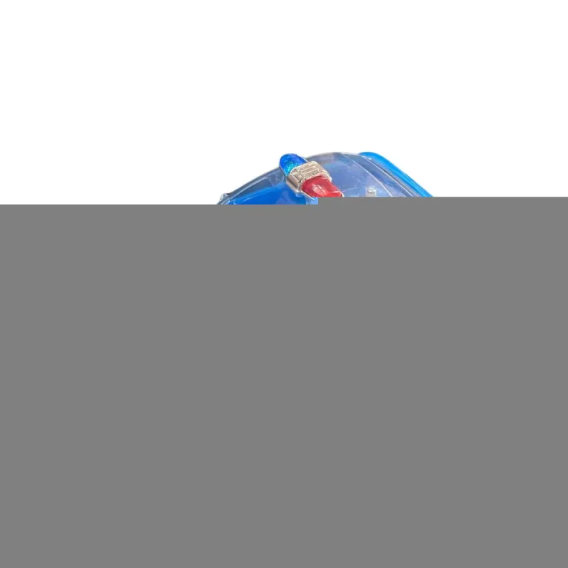 Carrinho de Plastico Jr Toys com Motor a Corda e Luz Policia