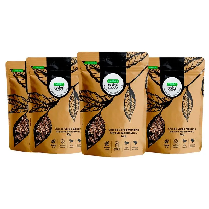 Kit 4 Pct Chá De Cardo Mariano - Silybum Marianum L. - 50g