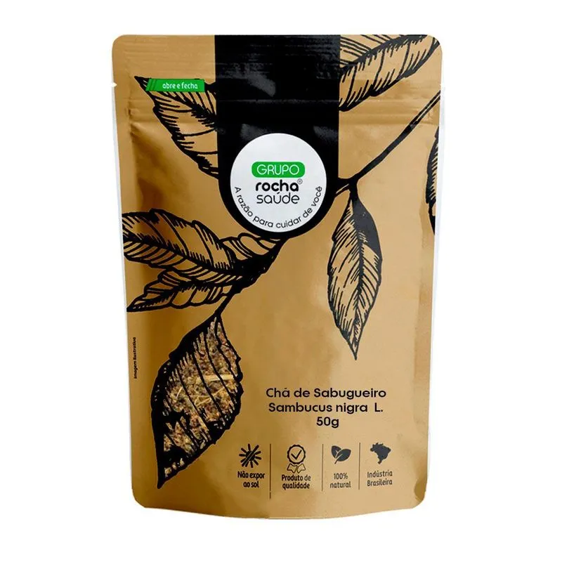 Chá De Sabugueiro 100 Natural Qualidade Superior - 50g