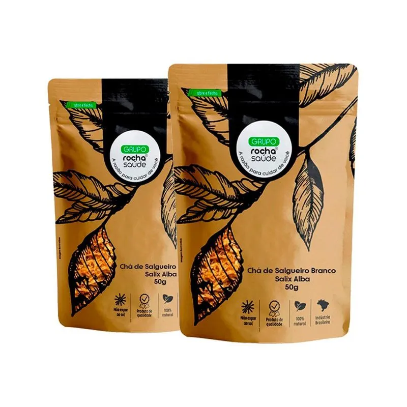 Kit 2 Pct Chá De Salgueiro Branco - Salix Alba - 50g Cada