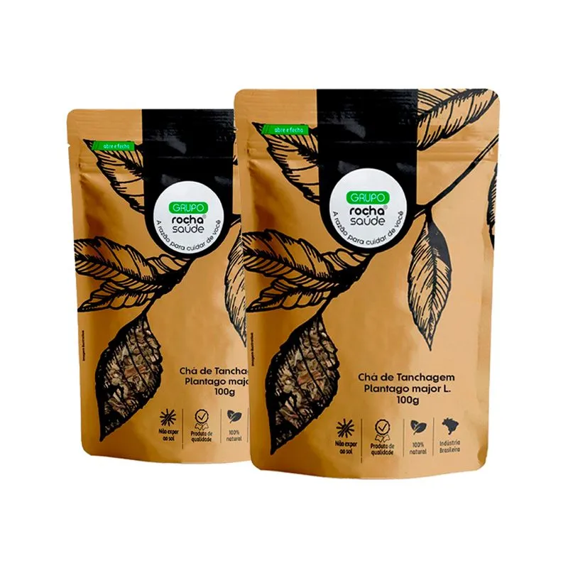Kit 2 Pct Chá De Tanchagem - Plantago Major L. - 100g Cada