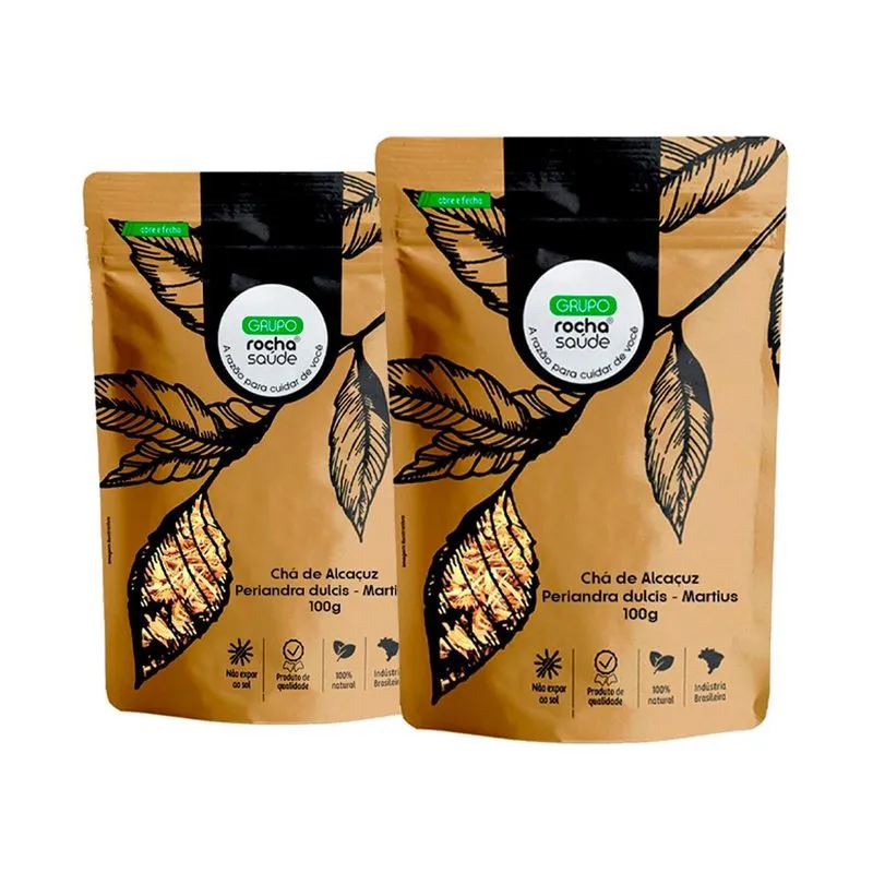 Kit 2 Pct Chá De Alcaçuz - Periandra Dulcis-martius - 100g
