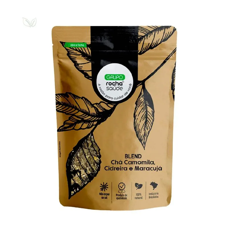 Blend - Chá Camomila, Cidreira E Maracujá - 100% Natural - Alta Qualidade 100g
