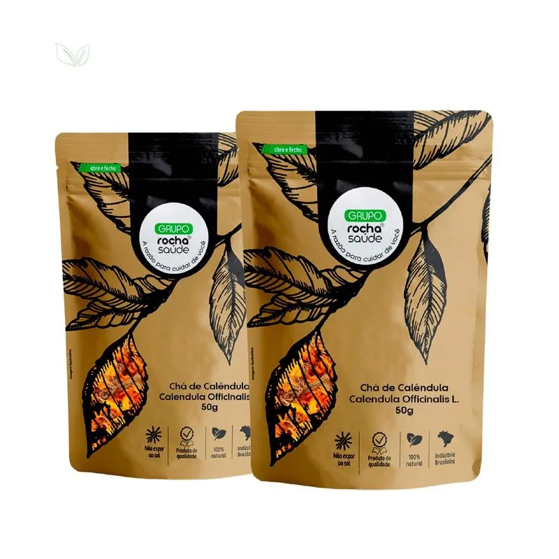 Kit 2 Pct Chá De Calêndula - Calendula Officinalis L. - 50g