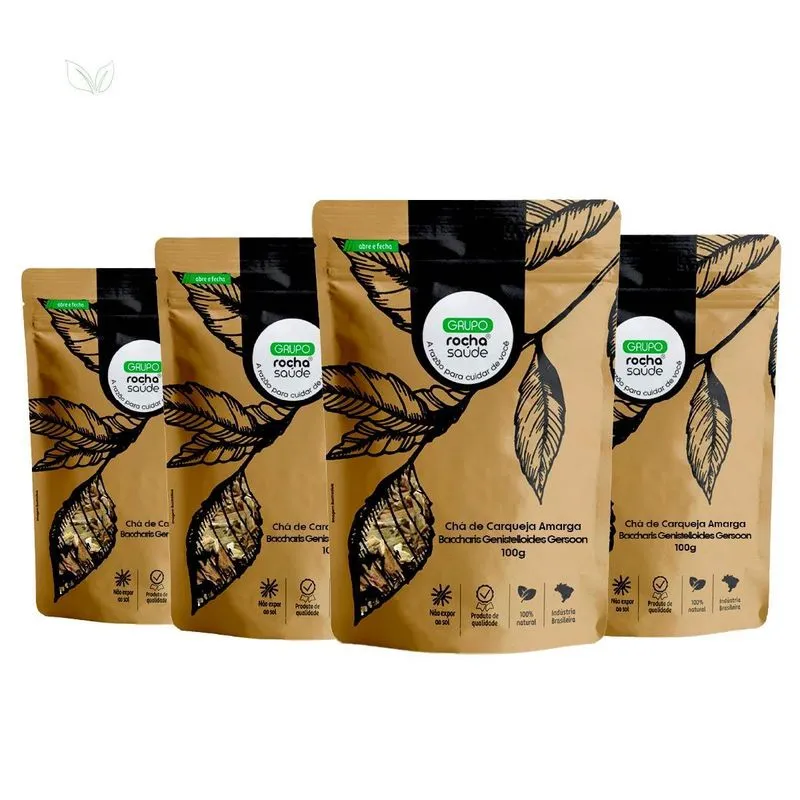 Kit 4 Pct Chá De Carqueja Amarga - 100g